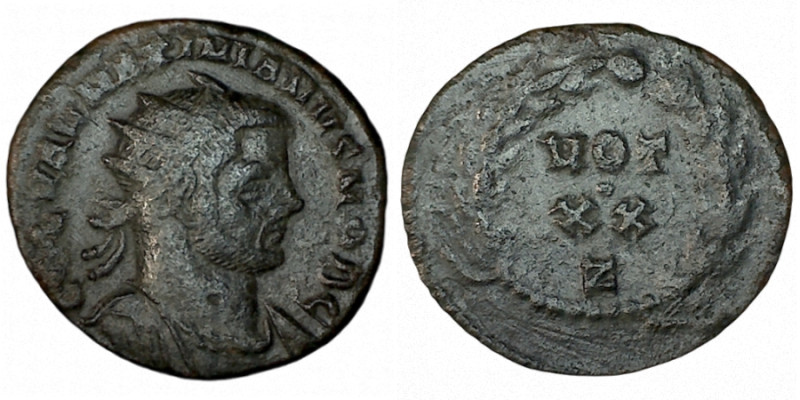 GALERIUS. Æ 3. Rome.
Date Range: AD 297 - AD 298

RIC VI Rome 87b

Obv: GAL...