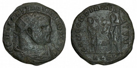 CONSTANTINE I. Fraction. Alexandria.
Date Range: AD 306 - AD 307

RIC VI Alexandria 85

Obv: FL VAL CONSTANTINVS NOB CAES ; Bust of Constantine I...