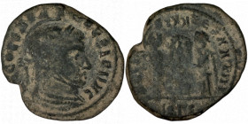 CONSTANTINE I. Æ 2/Æ 3. Siscia.
Date Range: AD 318 - AD 319

RIC VII Siscia 53

Obv: [IMP] CONSTANTINVS P F AVG ; Bust of Constantine I, laureate...