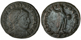CONSTANTINE I. Æ 3. Ticinum.
Date Range: AD 312 - AD 313

RIC VI Ticinum 131a

Obv: CONSTANTINVS P F AVG ; Bust of Constantine I, laureate, cuira...