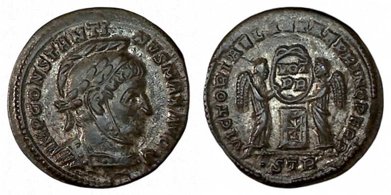 CONSTANTINE I. Æ 2/Æ 3. Trier.
Date: AD 319

RIC VII Treveri 221

Obv: IMP ...