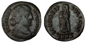 FAUSTA. Æ 2/Æ 3. Heraclea.
Date Range: AD 325 - AD 326

RIC VII Heraclea 80

Obv: FLAV MAX - FAVSTA AVG ; Bust of Fausta, waved hair, mantled, ri...