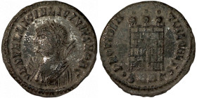 LICINIUS II. Æ 2/Æ 3. Heraclea.
Date Range: AD 318 - AD 320

RIC VII Heraclea 45

Obv: D N VAL LICIN LICINIVS NOB C ; Bust of Licinius II, laurea...