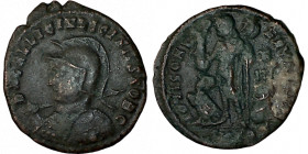 LICINIUS II. Æ 2/Æ 3. Nicomedia.
Date Range: AD 321 - AD 324

RIC VII Nicomedia 49

Obv: D N VAL LICIN LICINIVS NOB C ; Bust of Licinius II, laur...