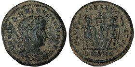 CONSTANTINE II. Æ 2/Æ 3. Antioch.
Date Range: AD 335 - AD 337

RIC VII Antioch 109

Obv: CONSTANTINVS IVN NOB C ; Bust of Constantine II, laureat...