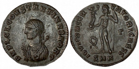 CONSTANTINE II. Æ 2/Æ 3. Cyzicus.
Date Range: AD 317 - AD 320

RIC VII Cyzicus 12

Obv: D N FL CL CONSTANTINVS NOB C ; Bust of Constantine II, la...