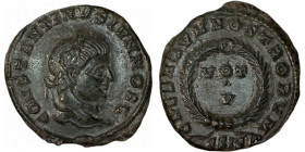 CONSTANTINE II. Æ 2/Æ 3. Siscia.
Date Range: AD 320 - AD 321

RIC VII Siscia 163

Obv: CONSTANTINVS IVN NOB C ; Head of Constantine II, laureate,...