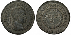 CONSTANTINE II. Æ 2/Æ 3. Siscia.
Date Range: AD 321 - AD 324

RIC VII Siscia 182

Obv: CONSTANTINVS IVN NOB C ; Head of Constantine II, laureate,...
