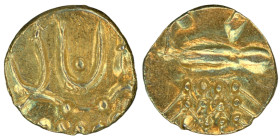 INDIA PRINCELY STATES, COCHIN. Gold Fanam. "Vira Raya".
Date Range: AD 1600 - AD 1750

Michael Mitchiner Nº 1129

Weight: 0,38 gr.
Diameter: 7,2...