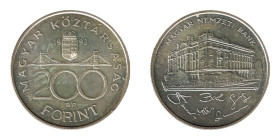 HUNGARY. 200 Forint. National Bank.
Date: 1993

KM# 689