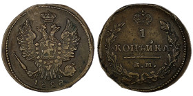 RUSSIA EMPIRE. Alexander I. Kopek.
Date: 1828 EM ИK

C# 117.3