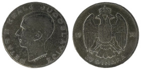 YUGOSLAVIA. Petar II. 20 Dinara
Date: 1938

KM# 23