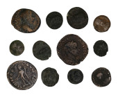 Mixed lot of 12 Æ Roman Imperial Coins, to be catalog. LOT SOLD AS IS, NO RETURN.
