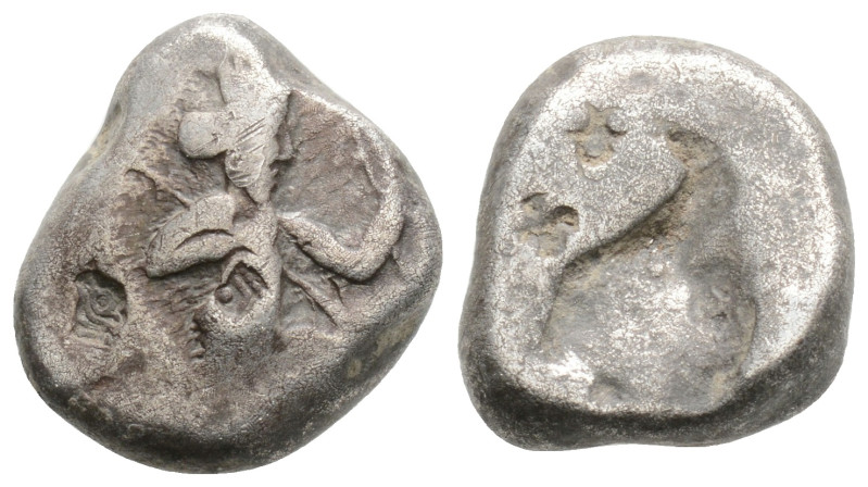 Greek, ACHAEMENID EMPIRE, Time of Darios I to Xerxes II (Circa 485-420 BC) AR Si...