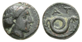 Greek, MYSIA, Pergamon, Philetairos (Circa 200-133 BC) AE Bronze (8,5 mm, 0,7 g)