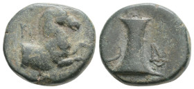 Greek Coins AEOLIS. Kyme. Ae (Circa 300-250 BC). Andronikos magistrate.4,1 g. 19 mm.