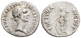 Roman Imperial, Nerva AD 96-98. Rome, Denarius AR 18,7 mm., 3,2g.
IMP NERVA CAES AVG P M TR P COS II PP, laureate head of Nerva right / FORTVNA AVGVS...