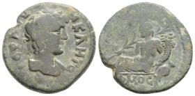 Roman Imperial, Anonymous. AE Semis (16,6 mm, 5,3 g), Roma (Rome), after 211 BC.
Obv. Laureate head of Saturn right behind, S.
Rev. Prow right; abov...