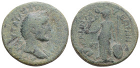 Antoninus Pius AE24, Mopsos, Antoninus Pius (138-161 AD). AE (8,1g, 24,5 mm. ), Mopsos, Cilicia, 140-141 AD.
Obv. ΑΥΤ ΚΑΙΣ Τ ΑΙΛ ΑΔΡ ΑΝΤΩΝΕΙΝΟC?C ΕΥ ...