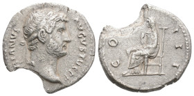 Roman Imperial, HADRIAN. 117-138 AD. AR Denarius (2,5 g. 17,6 mm. )