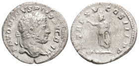 Roman Imperial, Caracalla AD 198-217. Rome. Antoninianus AR, 19 mm., 2,5 g.
ANTONINVS PIVS AVG GERM, laureate head right / P M TR P XV COS IIII PP,