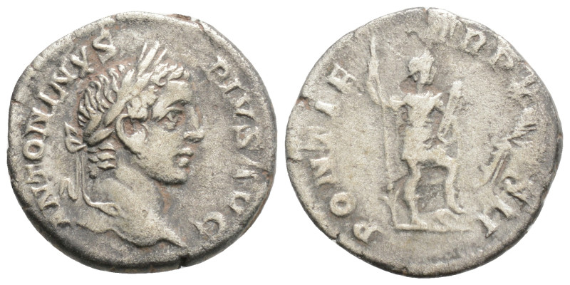 Roman Imperial, Caracalla AD 211-217. Rome Denarius AR, 3,2 g. 18,5 mm.