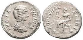 Roman Imperial
Julia Domna, wife of Septimius Severus AD 193-217. 3 g. 20 mm. Struck AD 196-211. Rome. Denarius AR