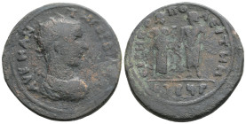 Cilicia. Eirenopolis. Gordian III AD 238-244. Dated CY 192 (243/4 AD).Ae, 17,8 g. 26,7 mm.
AV K M AN-TW ΓΟΡΔΙΑΝΟC, radiate, draped and cuirassed bust...