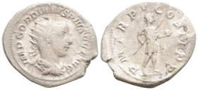 Roman Imperial, Gordian III (238-244 AD) Rome AR Antoninianus (24,7 mm, 4 g)
Obv: IMP GORDIANVS PIVS FEL AVG - Radiate, draped and cuirassed bust rig...