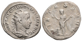 Roman Imperial Coins
Volusian. A.D. 251-253. AR antoninianus (22,5 mm, 3,2 g, ). Rome. IMP CAE C VIB VOLVSIANO AVG, radiate, draped and cuirassed bus...