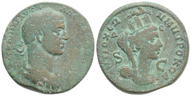 Seleucis and Pieria. Antioch. Severus Alexander AD 222-235. Bronze Æ, 30,1 mm, 15,6 g.
ΑΥΤ ΚΑΙ ΜΑΡ ΑΥΡ ϹƐ ΑΛƐΞ[ΑΝΔΡΟϹ ϹƐΒ], draped, cuirassed and lau...