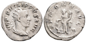 Philip I AR Antoninianus. Rome, AD 247-249. 3,6 g. 21,9 mm.