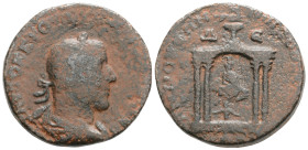 Trebonianus Gallus Æ 8 Assaria of Antioch, Syria. AD 251-253. ΑΥΤΟΚ Κ Γ ΟΥΙΒ ΤΡΕΒ ΓΑΛΛΟC CΕΒ, laureate, draped and cuirassed bust right / ANTIOXЄΩN MH...