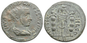 Roman Imperial Coinage - Aemilianus (253) - Pisidia / Antiochia AE21 (6.05 g. 22,2 mm.) - Radiate, draped and cuirassed bust right / ANTIOCH LCO Aquil...