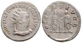 Valerianus I (253-260) - BI Antoninianus ( Samosata AD 255-56, 3,4 g. 23 mm.) – IMP C P LIC VALERIANVS AVG, radiate, draped and cuirassed bust right /...