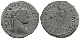 Roman Imperial Coins, Diocletian. A.D. 284-305. Æ follis. Heraclea, 9,3 g. 28,1 mm.