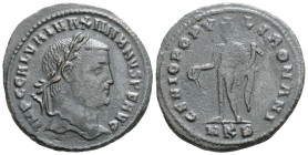 Maximianus Herculius, first reign, 286-305. Follis (Bronze, 27,2 mm,5,3 g, )