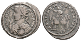 Roman Imperial Coins, MAXIMINUS II (310-313). BI Argenteus. Treveri.2,7 g. 19,4 mm.
Obv: IMP MAXIMINVS AVG. Radiate, draped and cuirassed bust left, ...