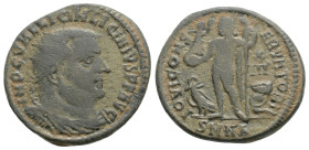 ROMAN EMPIRE: Licinius I, 308-324 AD, AR follis (3,1g. 19,7 mm. ), Nicomedia, RIC-44, struck 321-324, IMP C VAL LICIN LICINIVS P F AVG, radiate, drape...