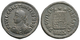 Roman Imperial, Constantius II as Caesar AD 324-337. Siscia. Follis Æ, 3,4 g. 20,2 mm.