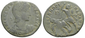 Roman Imperial Constantius II (337-361 AD) Kyzikos AE Follis (24. mm, 4.4 g)
Obv: D N CONSTANTIVS P F AVG Pearl-diademed, draped and cuirassed bust o...