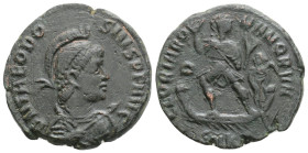 Roman Imperial, Theodosius I Æ Centenionalis. Heraclea, AD 383-388. 5,7 g. 23 mm.
