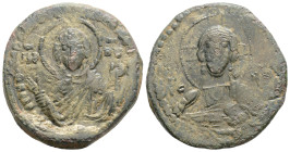 Byzantine, Anonymous, Attributed to Romanus IV (1068-1071 AD) Constantinople, AE Follis (22,4 mm, 9 g)
Obv: IC - XC. Facing bust of Christ Pantokrato...