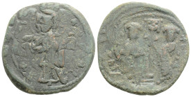 Byzantine, Constantine X Ducas and Eudocia (1059-1067 AD) Constantinople, AE Follis(27,8 mm 7,8 g)