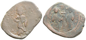 Byzantine, Constantine X Ducas and Eudocia (1059-1067 AD) Constantinople, AE Follis (31,4 mm 11,4 g)