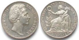 BAVARIA. Thaler 1971, Victory over France, silver, Prooflike