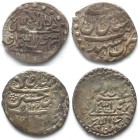 IRAN. Safavids. Husayn I, Abbasi, AH 1130(?) (1720) Tabriz mint, silver, VF+ & Abbasi 1134 (1722), Tiflis mint, silver, XF