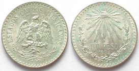 MEXICO. Peso 1934, silver, UNC