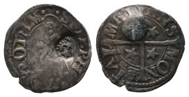 Frankreich, Lothringen Metz, Stadt, Bugne o. J. 0,81 g. Mit Lothringer Gegenstempel "Adler" auf der Vorderseite. Münze: schön, Gegenstempel: Sehr schö...