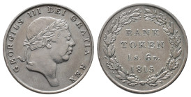 Großbritannien, George III. 1760-1820 - Bank of England, Eighteenpence (1s 6p) 1815. 7,29 g. Seaby 3772. Winz. Randfehler, sehr schön-vorzüglich